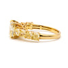 9 CT Cushion Cut Yellow Diamond Ring